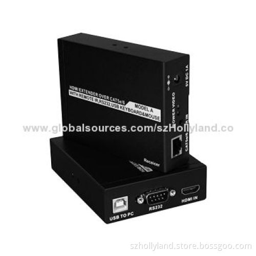 HDMI Extender, 38KHz, IR Keyboard and Mouse, 50m, Single Cat5e/6